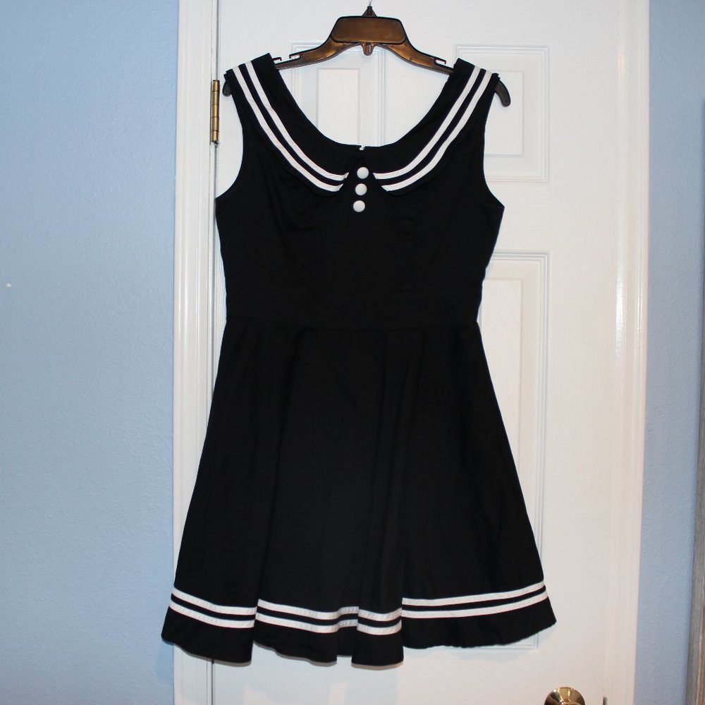 Hell Bunny Vixen retro sailor dress